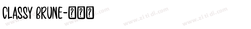Classy Brune字体转换